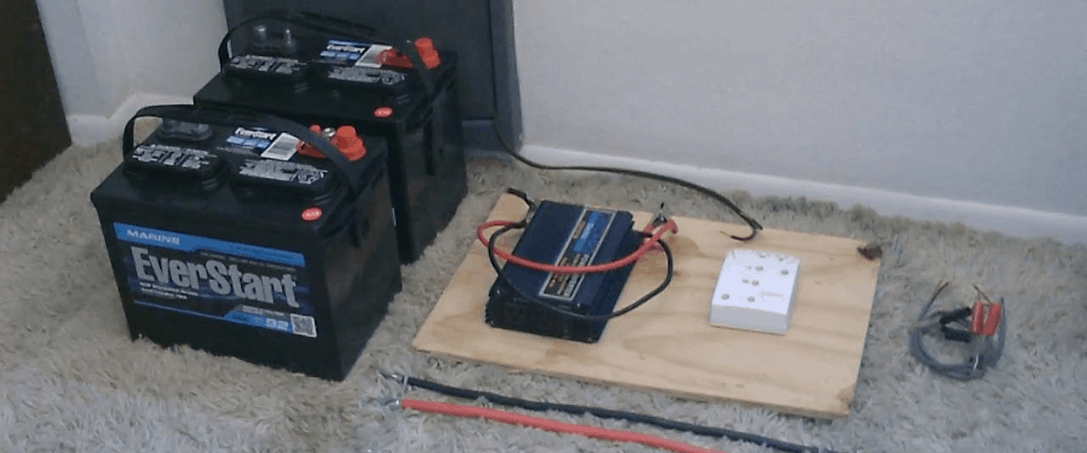 car battery bank how to make improvise