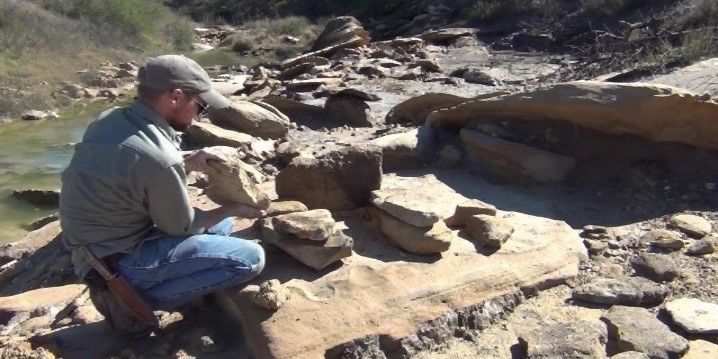 rock stone oven wilderness survival build