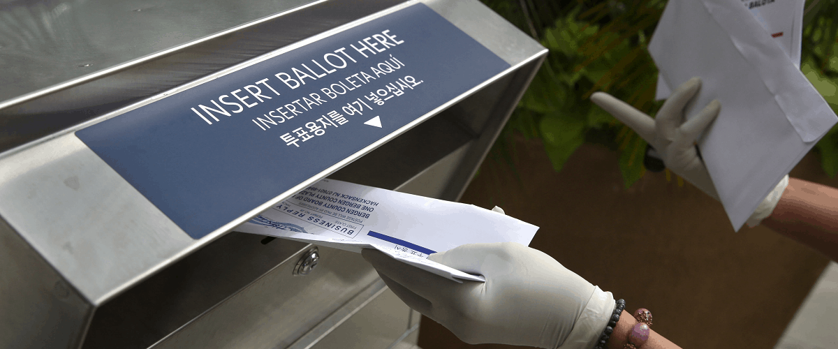 hand deliver mail in ballot vote election 2020
